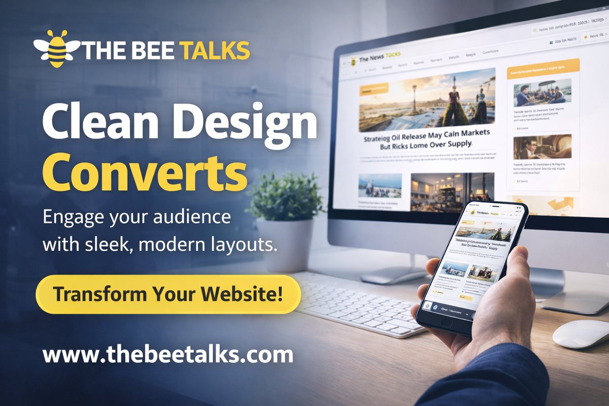 TheBeeTalks's tweet image. A clean design isn’t just about looks—it’s what turns visitors into customers. Make every click count with smarter, user-focused layouts.#CleanDesign #WebDesign #DigitalMarketing #UserExperience #BusinessGrowth #ConversionOptimization #TheBeeTalks