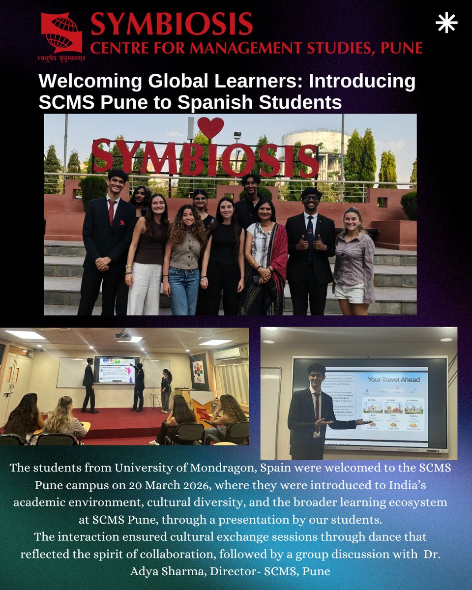 SCMS Pune Official tweet media