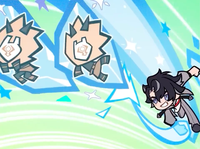 sashamosu46's tweet photo. Wriothesley and Klee are Powerpuff Girls confirmed LOOK AT THEM GOOOO https://t.co/EqZfuv60Hr