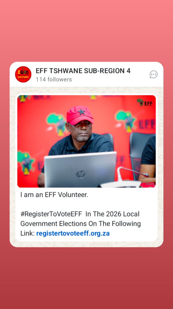 LekentleM's tweet image. #I am an EFF volunteer 🙋🏿‍♂️ 
@EFFSouthAfrica @EFFGautengProv