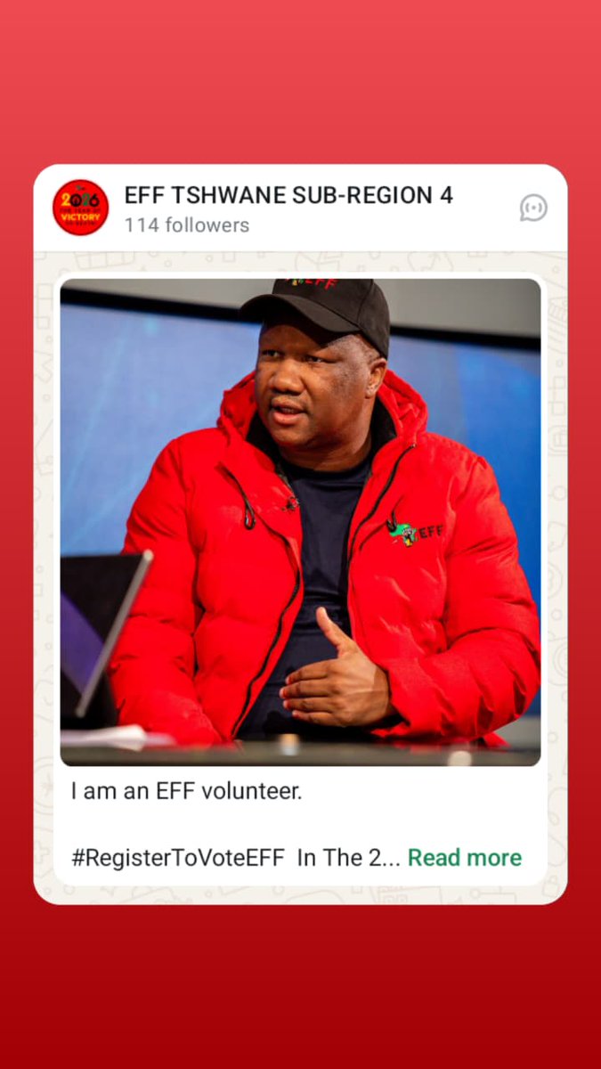 LekentleM's tweet image. #I am an EFF volunteer 🙋🏿‍♂️ 
@EFFSouthAfrica @EFFGautengProv