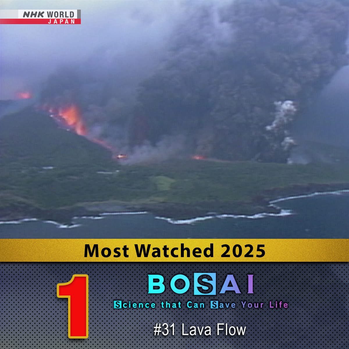 lemiduncan's tweet photo. A bit late in posting about this, but thanks to everyone’s support, “BOSAI: Science that Can Save Your Life”ranked number 1, 2, 3, and 9 in “NHK WORLD-JAPAN’s top 10 VOD programs of 2025!!!” How amazing is that?!?! A huge thank you to everyone watching the show🥹🫶 https://t.co/8HIhbZNIdR