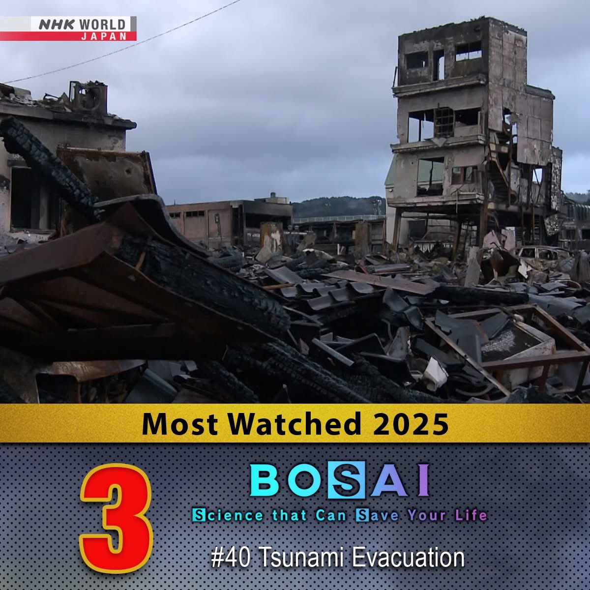lemiduncan's tweet photo. A bit late in posting about this, but thanks to everyone’s support, “BOSAI: Science that Can Save Your Life”ranked number 1, 2, 3, and 9 in “NHK WORLD-JAPAN’s top 10 VOD programs of 2025!!!” How amazing is that?!?! A huge thank you to everyone watching the show🥹🫶 https://t.co/8HIhbZNIdR