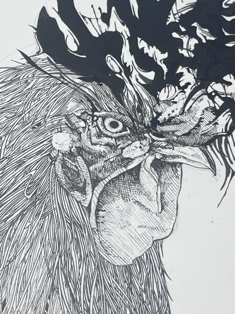 ニワトリ描きました 
