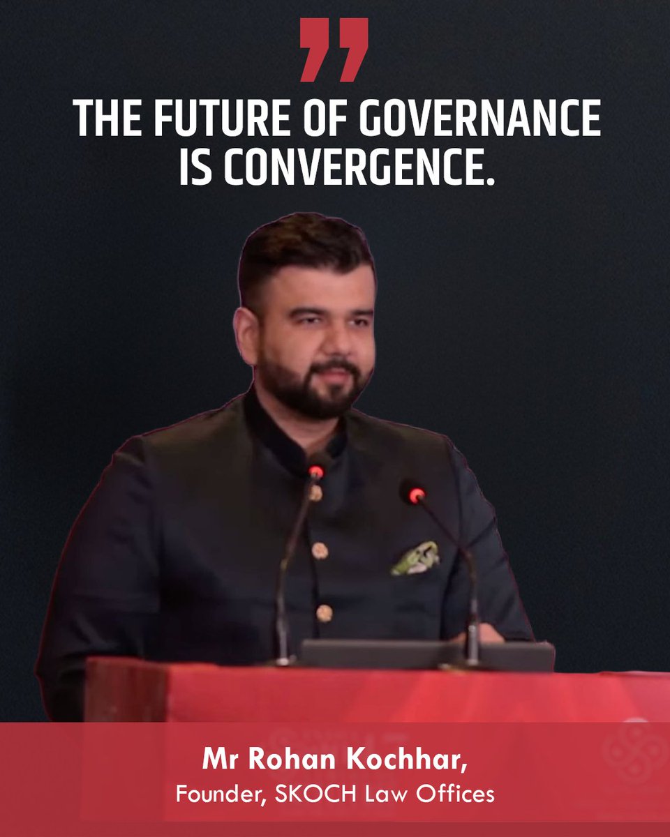 BNBccc8's tweet photo. @RohanSkoch @SkochSameer @DhanjalDr “India does not lack good policies. What differentiates states today is discipline in execution. Discipline comes from measurement, accountability, and leadership commitment.”- Mr @RohanSkoch, Founder, SKOCH Law Offices speaking live at 106th #SKOCHSummit https://t.co/HiE9qfX52M