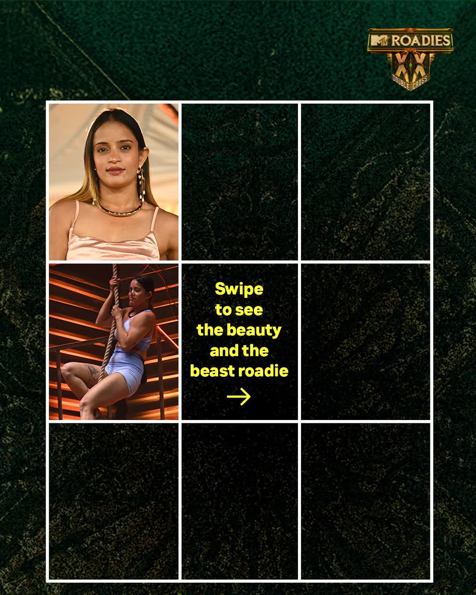 MTVIndia's tweet photo. Happy birthday to the roadie who broke all barriers and gave her best, the stubborn Heena Jain!
Binge watch the entire season of #HeroKarizma MTV Roadies Double Cross Co-powered by #AvvatarSportsNutrition and #POCOX7 only on JioHotstar
#MTVRoadies #HappyBirthdayHeena https://t.co/CCLv7kEk4o