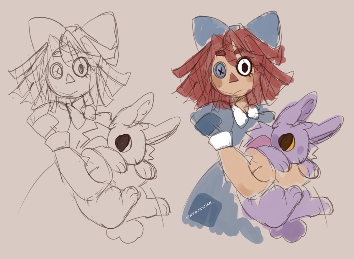 chocosnowflake_'s tweet photo. her &amp; her bun ,,, 🧸

#tadc #ragatha #jax https://t.co/xki8muqnP9