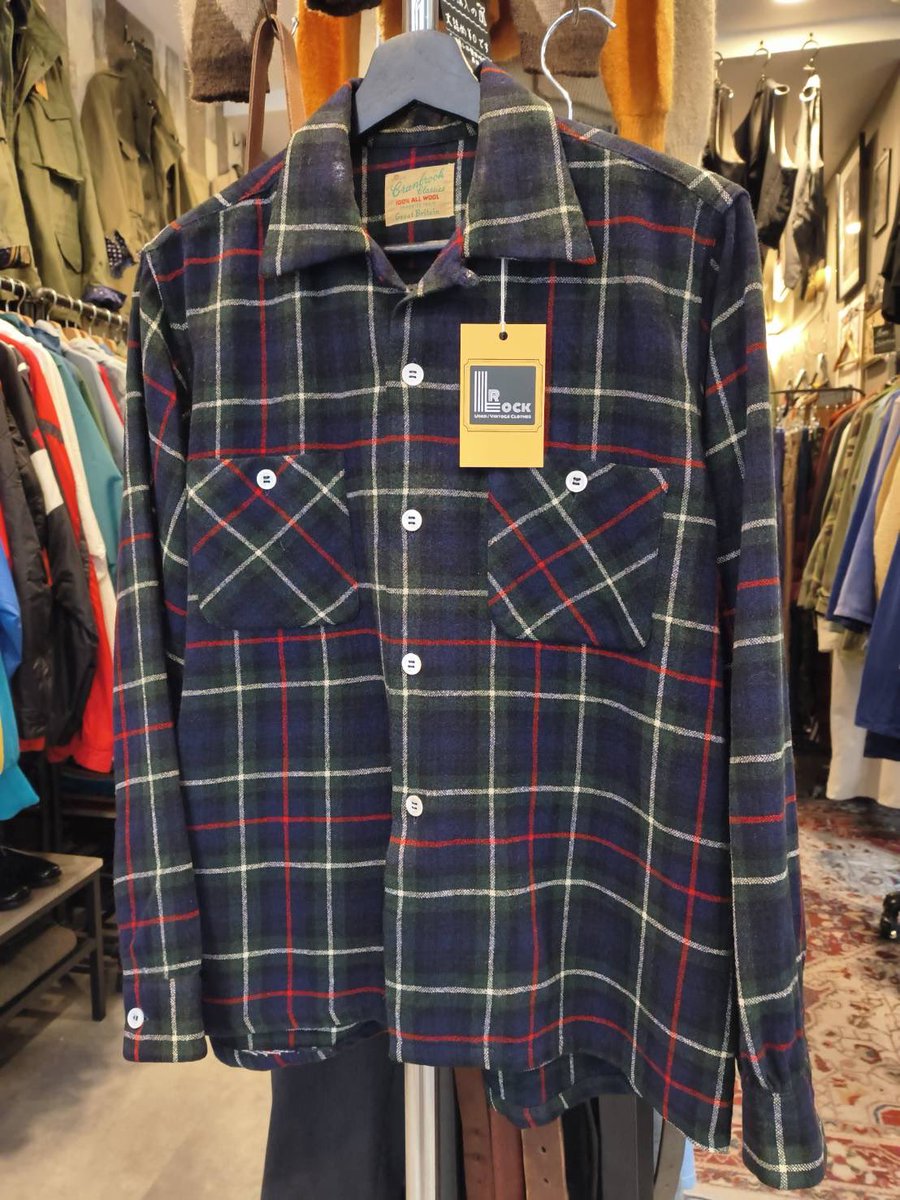 Lucky_Virus_'s tweet photo. NEWアイテム✨
【1950s Cranbrook】
OpenCollarWoolShirt
GreatBritainFabric
Size:M https://t.co/NuHYQloPUY