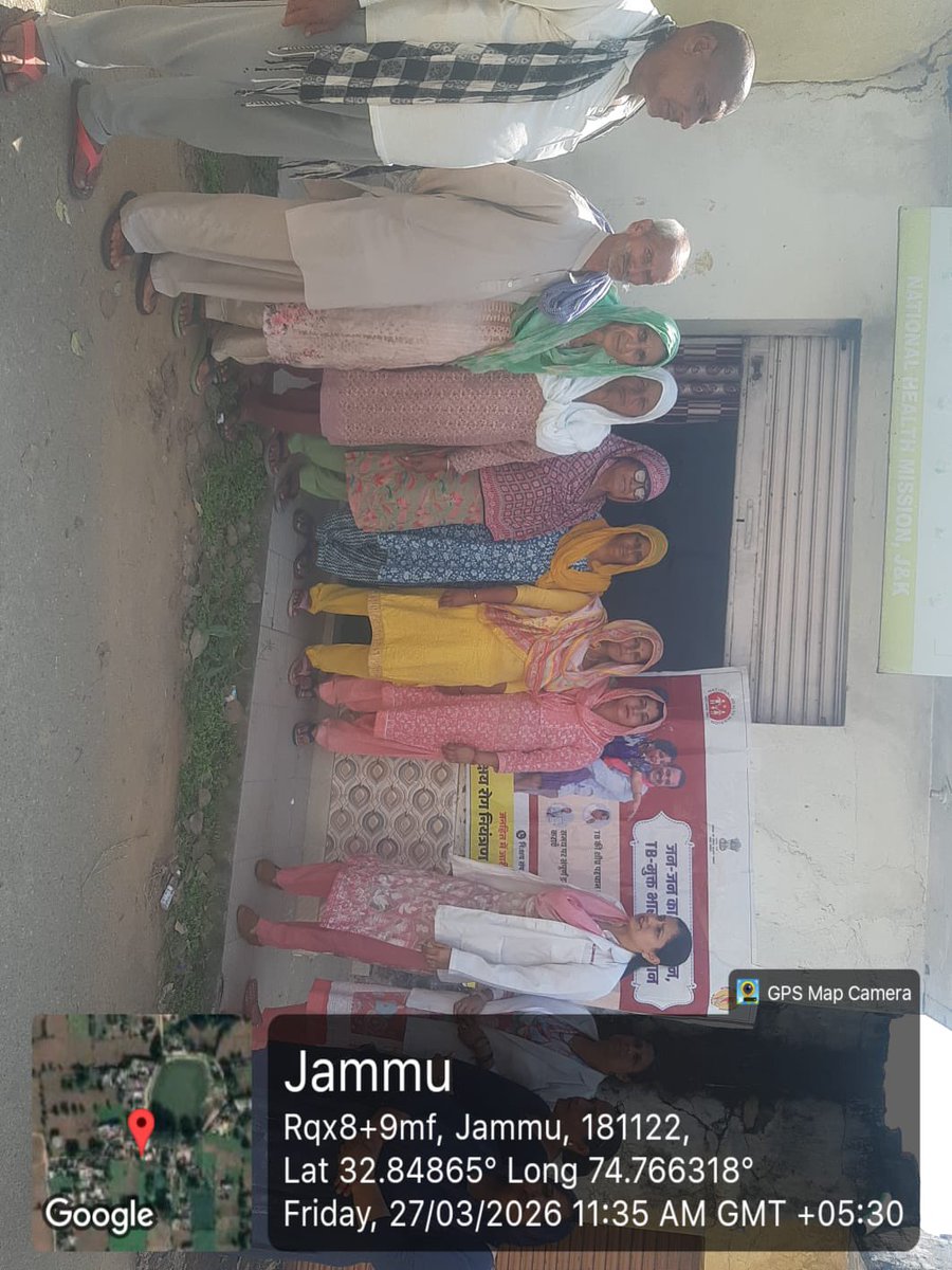 MoHFW_INDIA's tweet photo. *Reaching every corner— Gaon Gaon Shehar Shehar —for a #TBMuktBharat.*🇮🇳

Under the 100-Day TB Mukt Bharat Abhiyaan, teams across districts of Jammu are actively conducting TB screening and awareness activities among vulnerable populations.

From community-level outreach to on-ground screening drives, the campaign is strengthening early detection, improving access to care, and ensuring no one is left behind in the fight against TB.