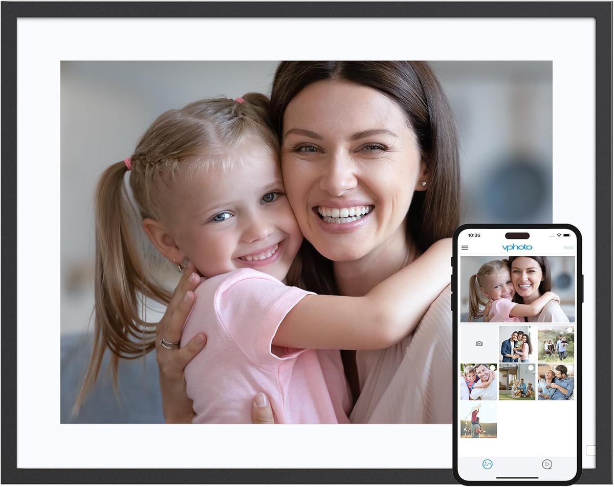 OtterDeals's tweet image. 🖼️ 37% Off Dragon Touch 16.7" Digital Picture Frame — Only $119.98!
Massive touchscreen display for your favorite photos. Makes a perfect gift.
🔗 buff.ly/1Sn1UpY
#OtterDeals #DigitalFrame #PhotoFrame #GiftIdeas #SmartHome #DealOfTheDay #TechDeals #SaveBig