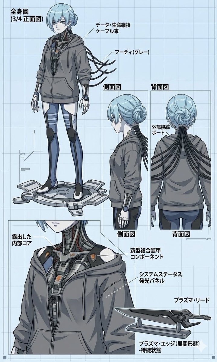 ContGai's tweet photo. アンドロイドにパーカーを着せよう https://t.co/OWj3wnztRu