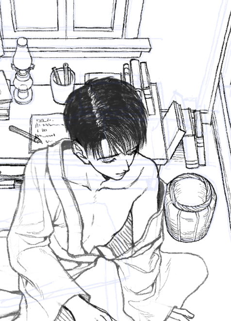 wip,fanart of sakura gari, just finish reading moe and main story again🥹