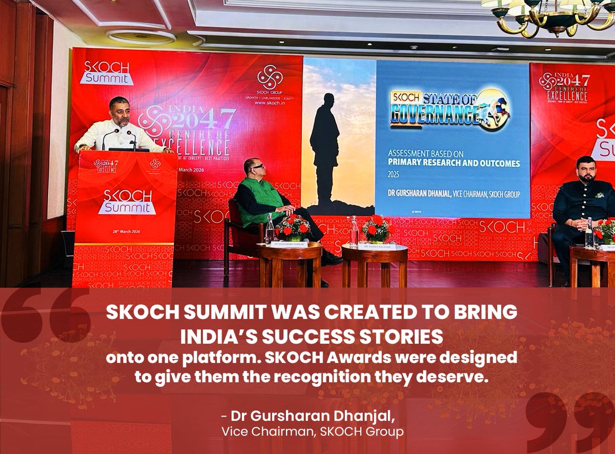 BNBccc8's tweet photo. “If we look at top league universities, they are known for documenting knowledge, analysing it, and presenting it to benefit communities worldwide. We found that there was a complete vacuum there.”- Dr @DhanjalDr, Vice Chairman, SKOCH Group speaking live at 106th #SKOCHSummit https://t.co/iKHMwy6yel