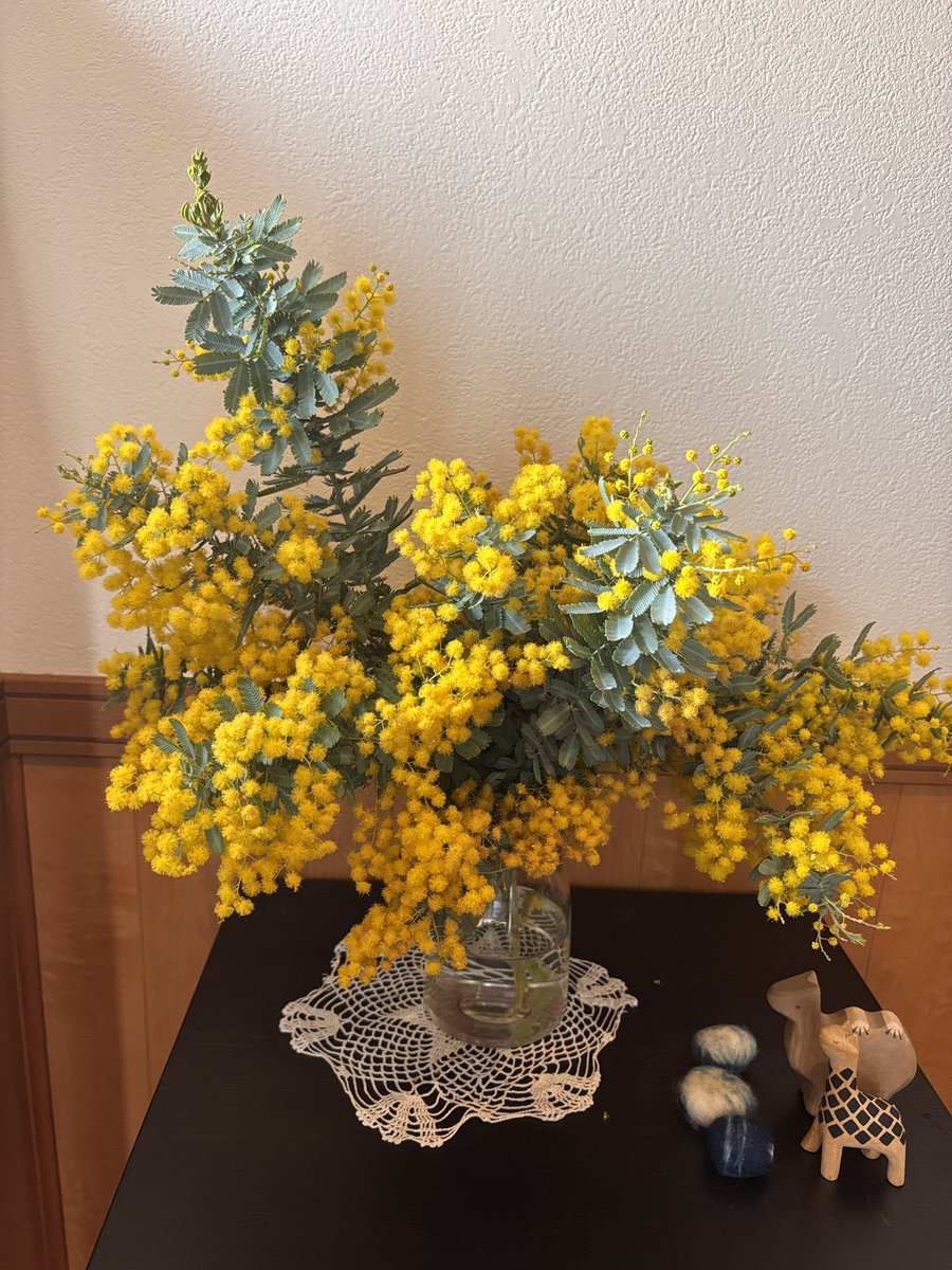 今週のお花💐
たわわ過ぎて、生けづらいといううれしい悲鳴。２００円也。