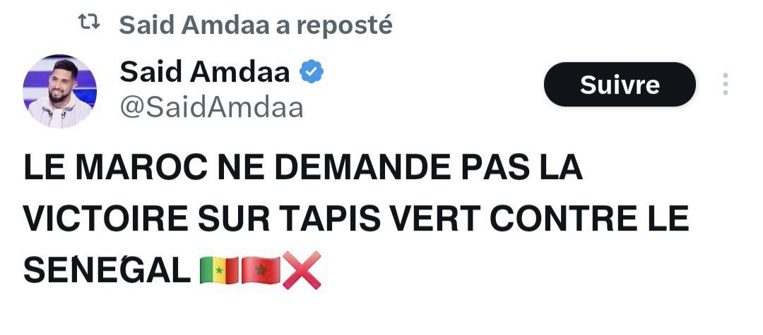 Mandiaye22's tweet photo. Journaliste bien informé ✅ https://t.co/BnD7hHwuOK