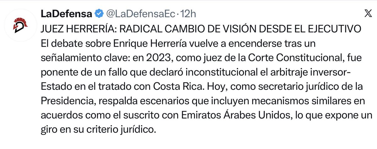 Este mismo abogado <a href="/ecarmigniani/">Eduardo Carmigniani</a> hoy TUVO LA DESFACHATEZ DE INTENTAR DESPRESTIGIAR A #EnriqueHerreria 

Y <a href="/LaDefensaEc/">LaDefensa</a> le dió micrófonos.