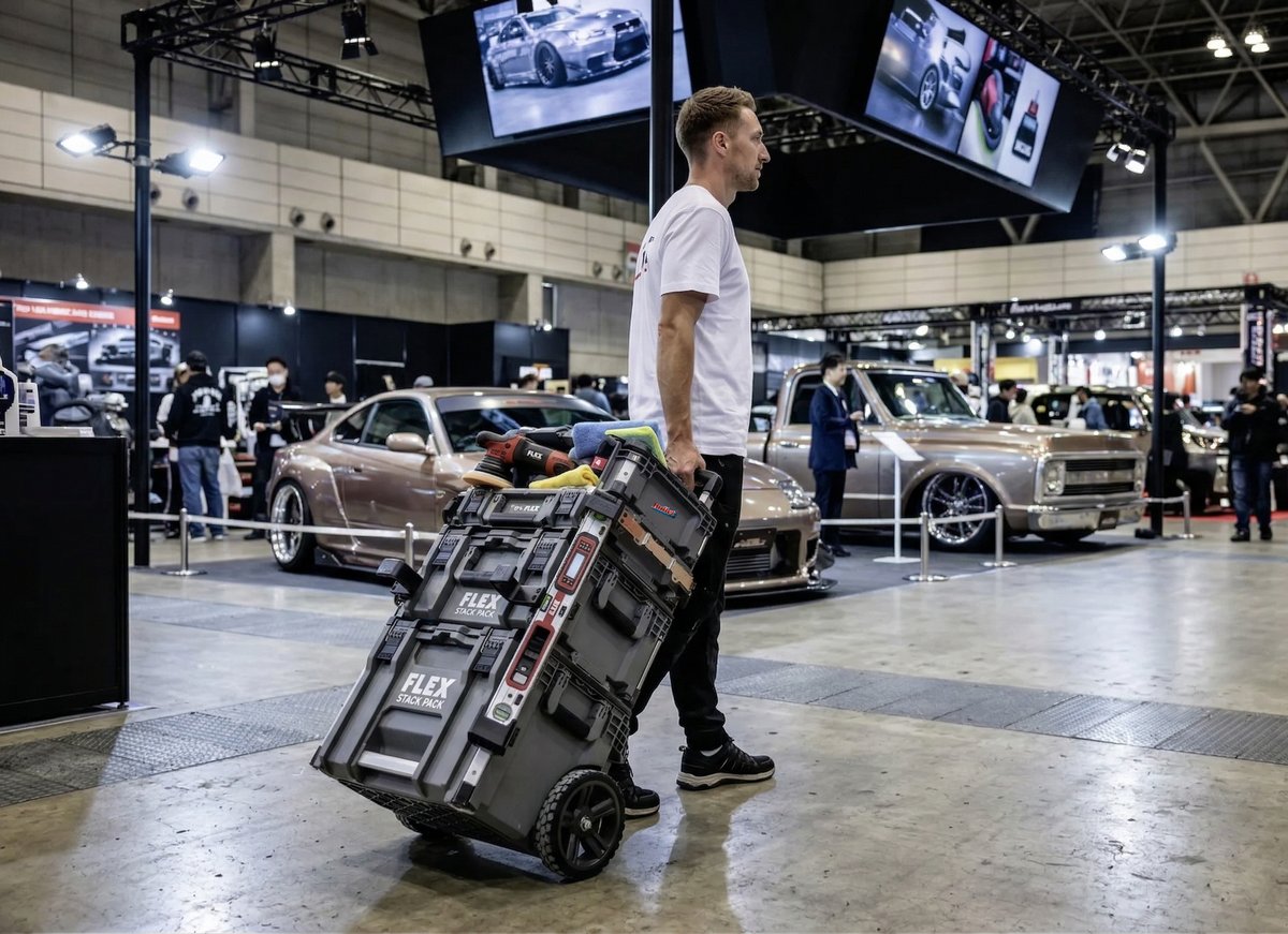 ProPolishTools's tweet image. 【BULLET】＜発売間近＞ FLEX STACK PACK ストレージシステム

ドイツのプロ用電動工具ブランド「FLEX（フレックス）」のタフでイカすツールボックスがBULLETで取扱開始!!近日販売開始する予定です。
プロ仕様のキャリングケースをその手に!!

#BULLET #FLEX #Storage system #STACK PACK