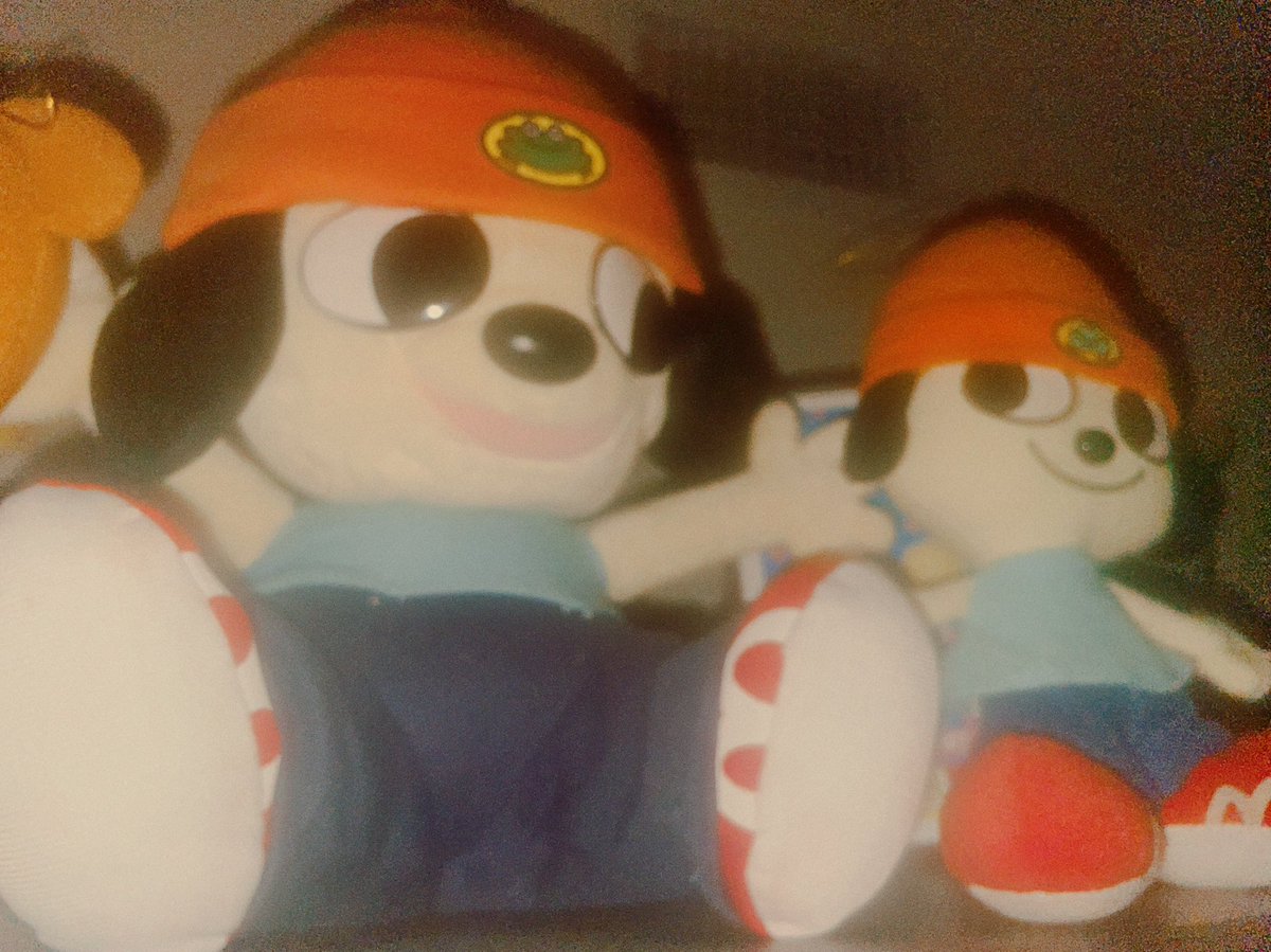 rocking_lamb's tweet photo. silly looking parappa plush 
#parappatherapper #parappa https://t.co/cR2CGtquDK