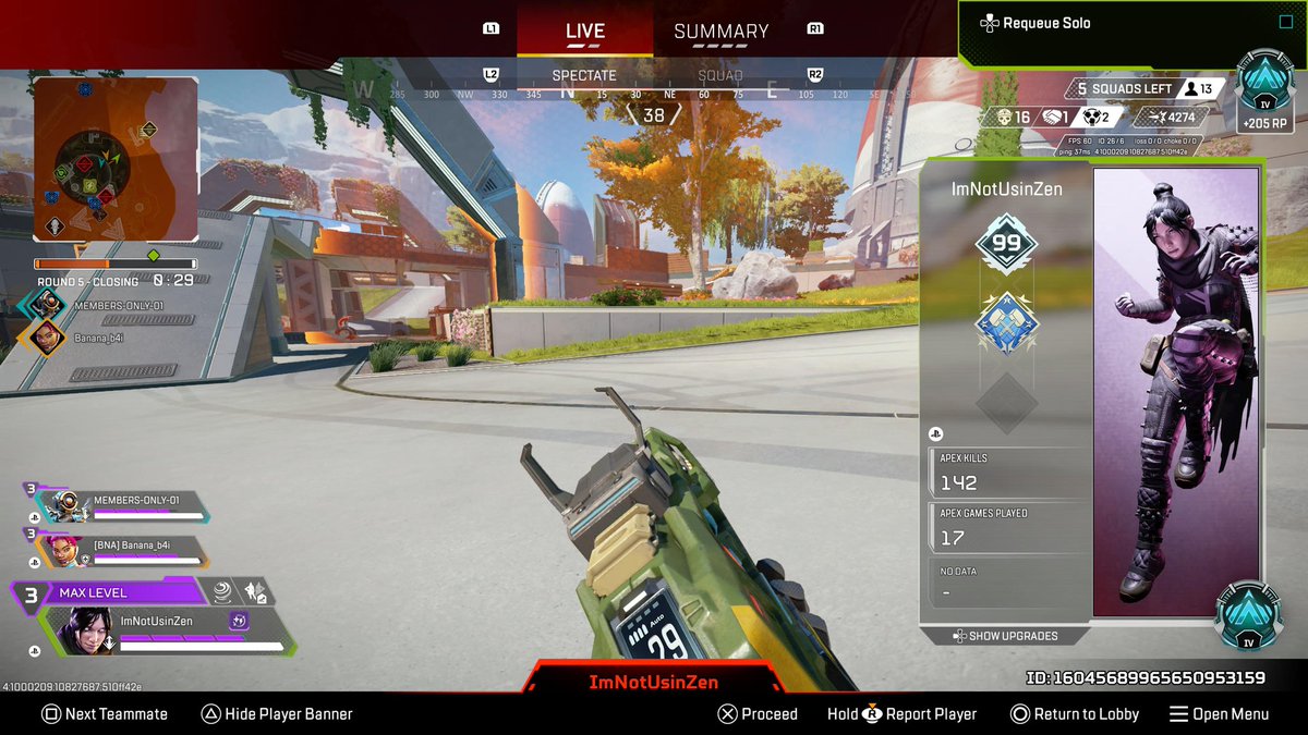 MattHackman2's tweet photo. @Respawn @EA this guy is a cheater and needs to be banned he had over triple of wat his teammates hazard he could not miss shots and his movement way too fast https://t.co/J0gTbxLdwF