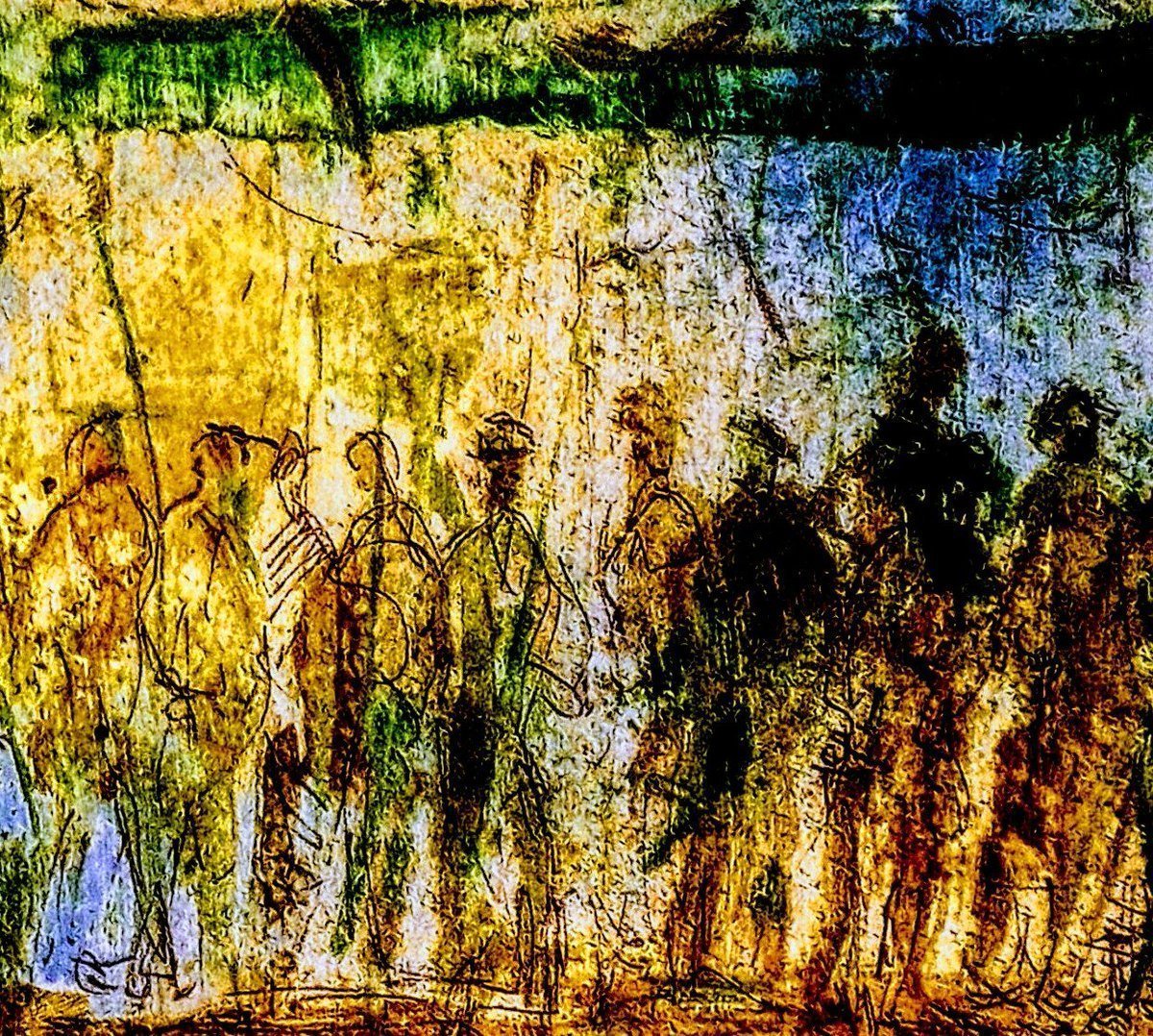 Shadowy spectres jostle for center stage to tempt and lure your eyes. Gaze quickly as one descends from Medusa.
#Cucaro 
#artshare #art #artworks #SF #Artforum #Artnet #midcentury #1960s  #abstractart #artmoots #artbots #AOTC #artistcommunity #artistcornerTS #ArtistOnX