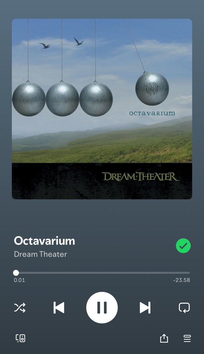 tomchtak's tweet photo. Octavarium dari Dream Theater menurut saya adalah salah stu karya epik genius, bercerita tntang manusia yg berjalan di siklus yg berulang, representasi dari oktaf dlm musik, nada ke-8 akan kmbali ke nada-1, Nada F akan kmbali ke Nada F, lagu 24 menit ini terbagi mnjadi 5 bagian: https://t.co/AFEKczjAkL