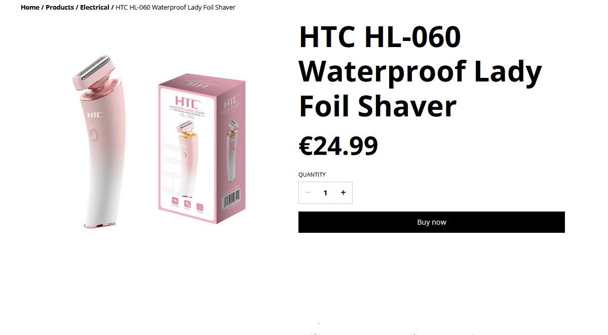 gewe_d2d's tweet image. Sale ON |  GeWe Hair&amp;amp;Cosmetics - Athlone Product : HTC HL-060 Waterproof Lady Foil Shaver | Price : EUR 24.99 exclusive of shipping costs Location : g.co/kgs/LYHPjy7 Shop at : gewe.ie/product/htc-hl… #GeWe #Athlone #HairCare #Amazon