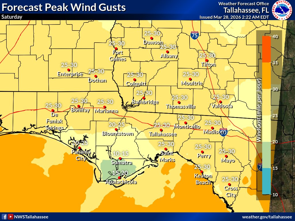 NWS Tallahassee tweet media