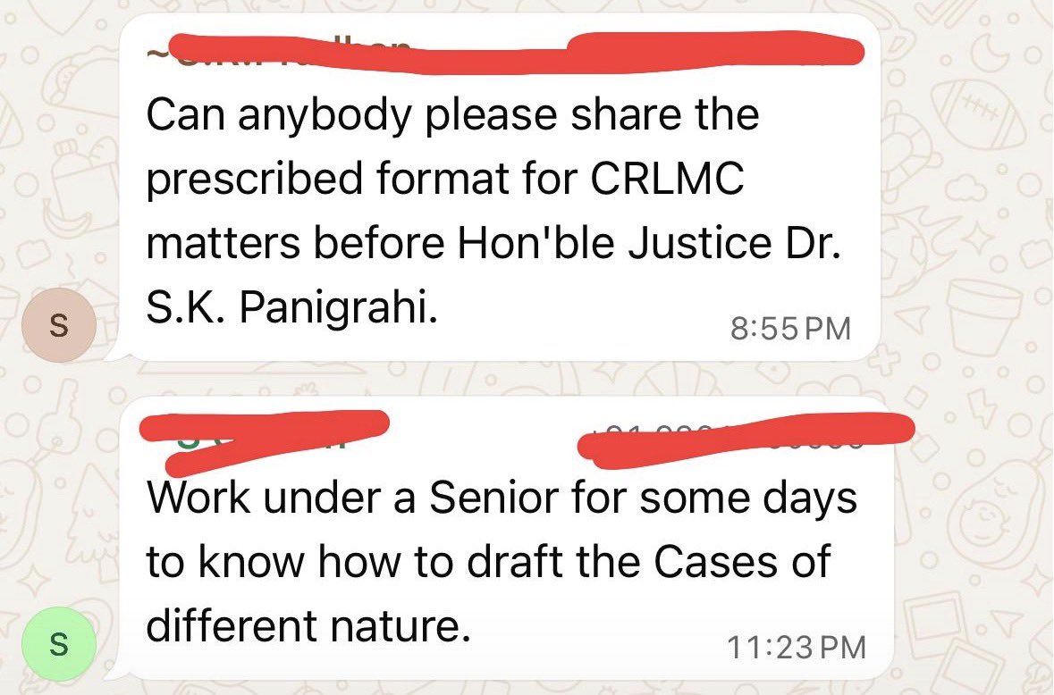 theodiaattorney's tweet photo. Indian legal profession: “We are like a family, always ready to help”

Reality when a junior asks for a simple drafting format: https://t.co/loB5TK5a4e