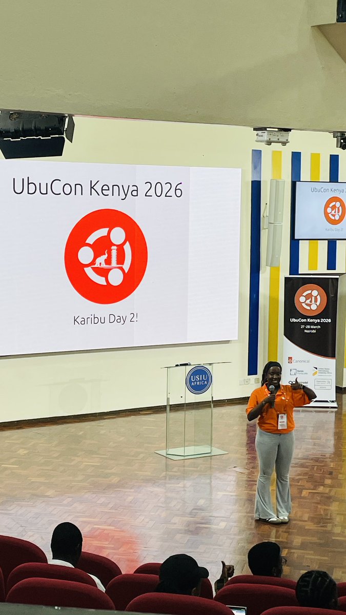 UbuconKenya's tweet photo. Kicking off day 2!

#UbuConKenya2026 #Ubuntu #OpenSource #CloudNative #canonical https://t.co/exkK3GynR6