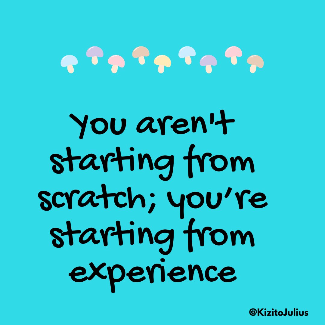 JuliusKizito10's tweet image. You aren’t starting from #scratch; you’re starting from experience. 

Every "failure" has given you a blueprint for what to do differently this time. You aren't the same person you were at the beginning—you’re wiser, stronger, and more prepared.

#GrowthMindset 
 #KeepGoing