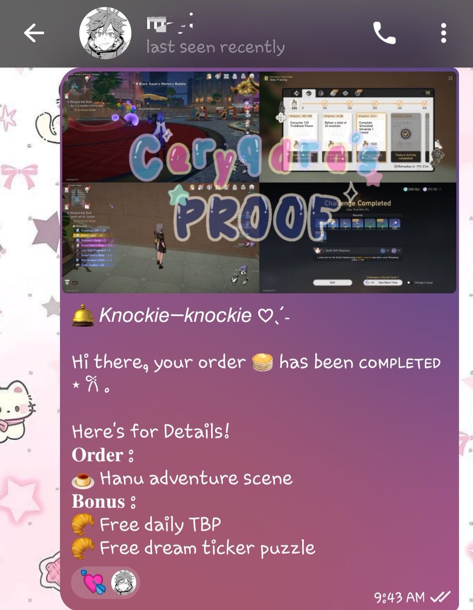 zero +50 Proofs ๐ฆ Genshin & HSR Pilot tweet media