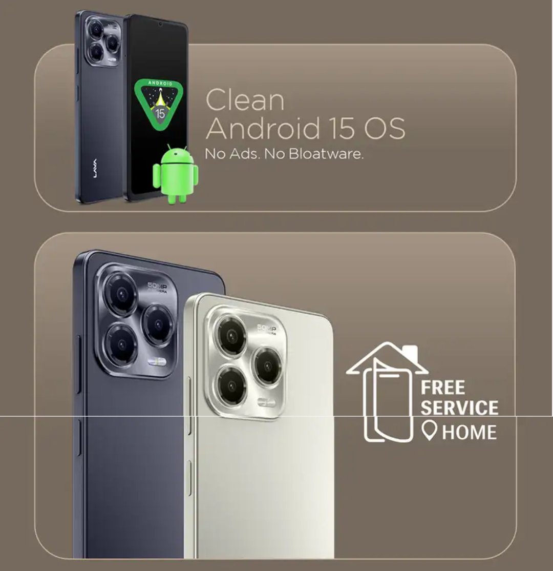 TusharG98540565's tweet image. Lava BOLD N2 Pro 4G is launching in India on 31st March, 2026.

⭕ 6.67" HD+ 120Hz LCD Display
⭕ Unisoc T7250 4G SOC
⭕ 50MP Main 📸 
⭕ 5000mAh 🔋
⭕ IP54
⭕ Android 15

#LavaMobile #LavaBoldN2Pro #BoldN2Pro #LavaBOLDN2Pro4G