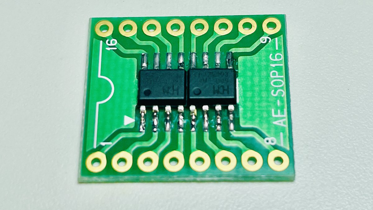chrmlinux03's tweet image. 【次回予告】
#UIAPduino 
#世界初 #dual #CH32V003 
#金フラ #SOP16 #リナちゃんは特別な訓練を
美し過ぎるこの形状٩(ˊᗜˋ*)و