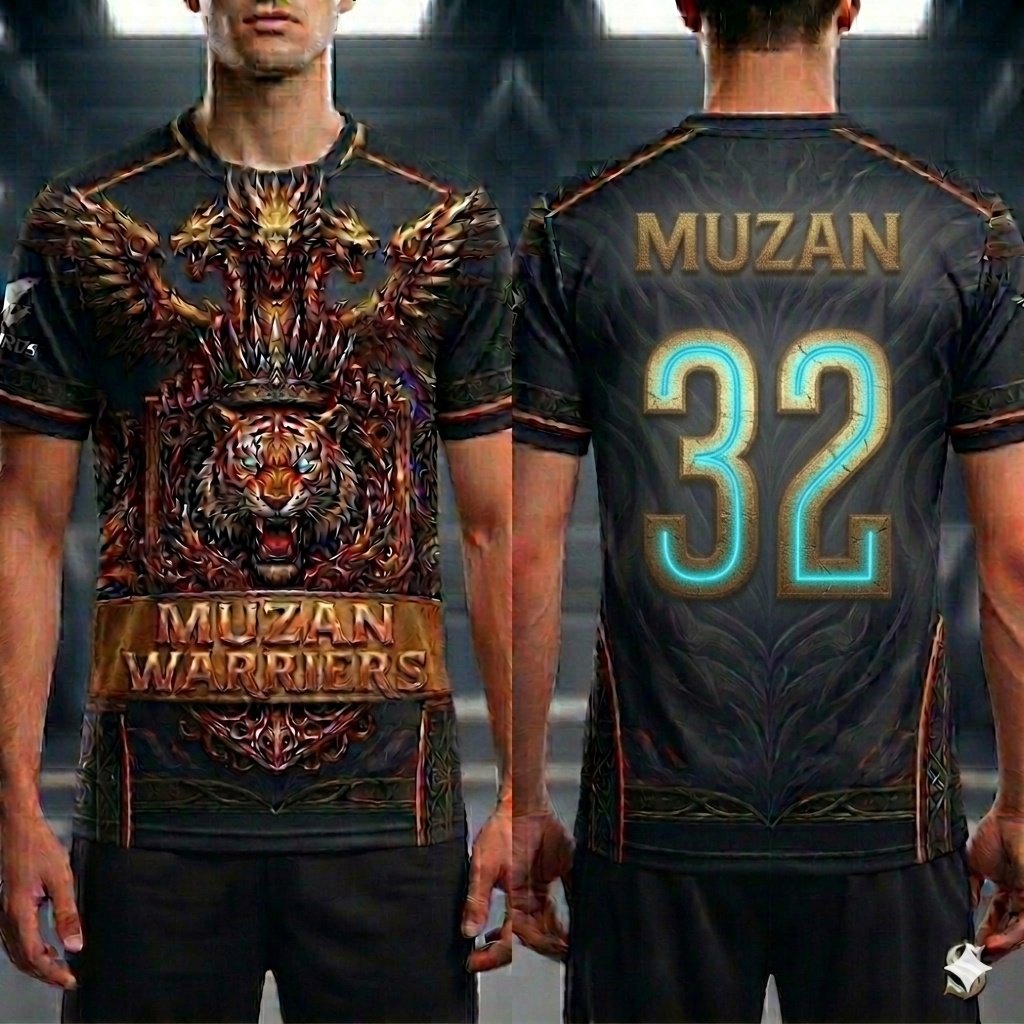 SPLOfficials's tweet image. 🔥 MUZAN WARRIORS 🔥

Draped in power, styled with attitude — this jersey isn’t just worn, it’s owned. 💥
Every thread speaks of dominance, every color reflects fearless energy.

#MuzanWarriors
#Jersey #SPL