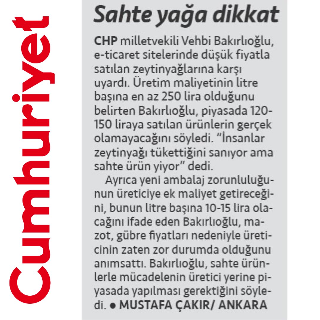 Ahmet Vehbi BAKIRLIOĞLU tweet media