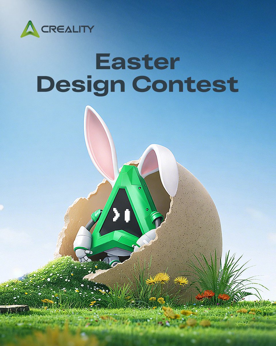 Creality3dP's tweet image. 🖨️ Win a SPARKX i7 3D Printer! 
Join our 2026 Easter Design Contest on Creality Cloud!

From colorful eggs to cute bunnies, festive décor, fun trinkets, or clever practical creations — all can be stars! ✨

📌 Details &amp;amp; entry: crealitycloud.com/contest/2026-E…

#Creality #CrealityCloud