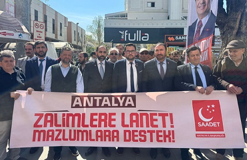 Saadet Partisi’nden “Zalime Lanet, Mazluma Destek” medihaber.com.tr/saadet-partisi…