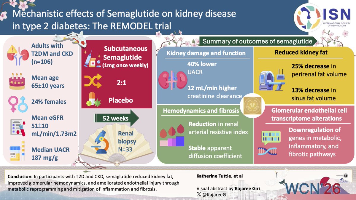 KajareeG's tweet image. 🎉 Check out the #visualabstract of the REMODEL trial here 
#ISNWCN