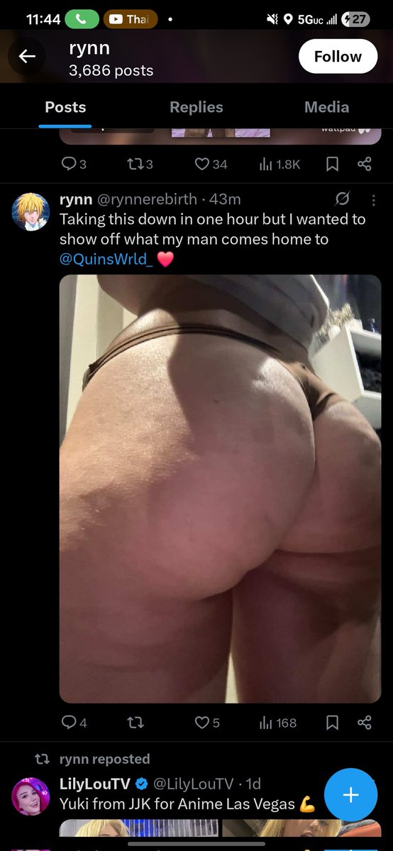 toriencen's tweet photo. @otaku_the_ky @c571715 If she was "hacked" it was her man who sent the messages. She posted this and then proceeded to dm someone and flirt with them after they replied to this. And you can't say she or her man didn't know she was hacked cause he was in the replies bragging about her ass https://t.co/O53nhDy46A