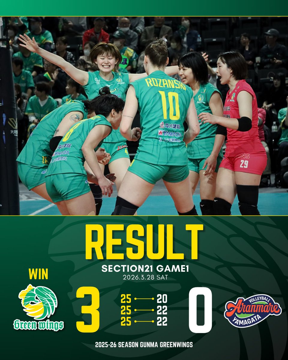 群馬グリーンウイングス【公式】 tweet media