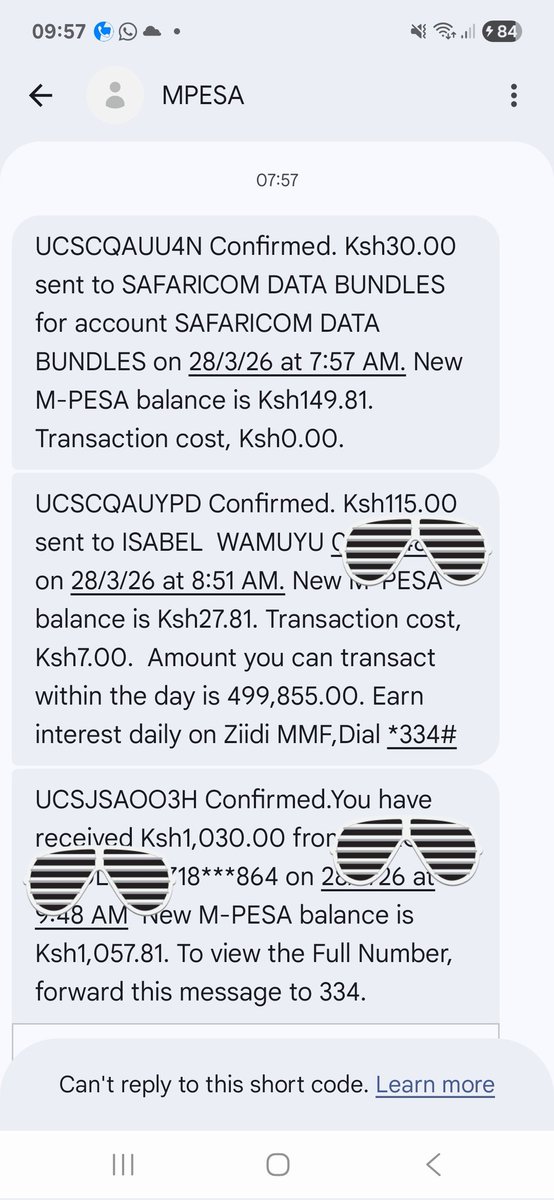 Cavin_Apodo's tweet photo. @Safaricom_Care , the images below shows my transaction history this morning...Kindly tell me why 40Ksh from my Mpesa has been used to repay Fuliza that I didn't take...As you can see, I had mpesa balance before I received money. Please return my money! https://t.co/iNkjl73kmy
