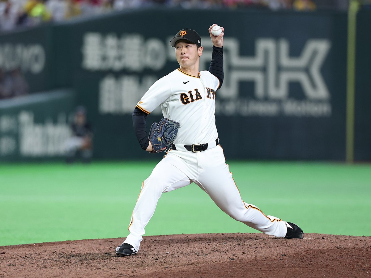 八回表】巨人 0-2 阪神 3番手の #中川皓太 投手はタイムリーを許し失点。