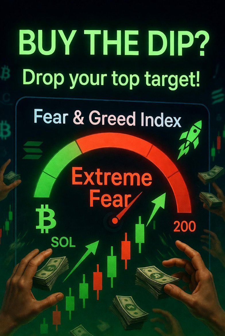 CryptoThro's tweet image. Extreme fear in the market rn are you buying this dip or waiting for lower?  

Drop your top accumulation target + why  Best replies get RT'd!  #BuyTheDip #CryptoFear #1000x