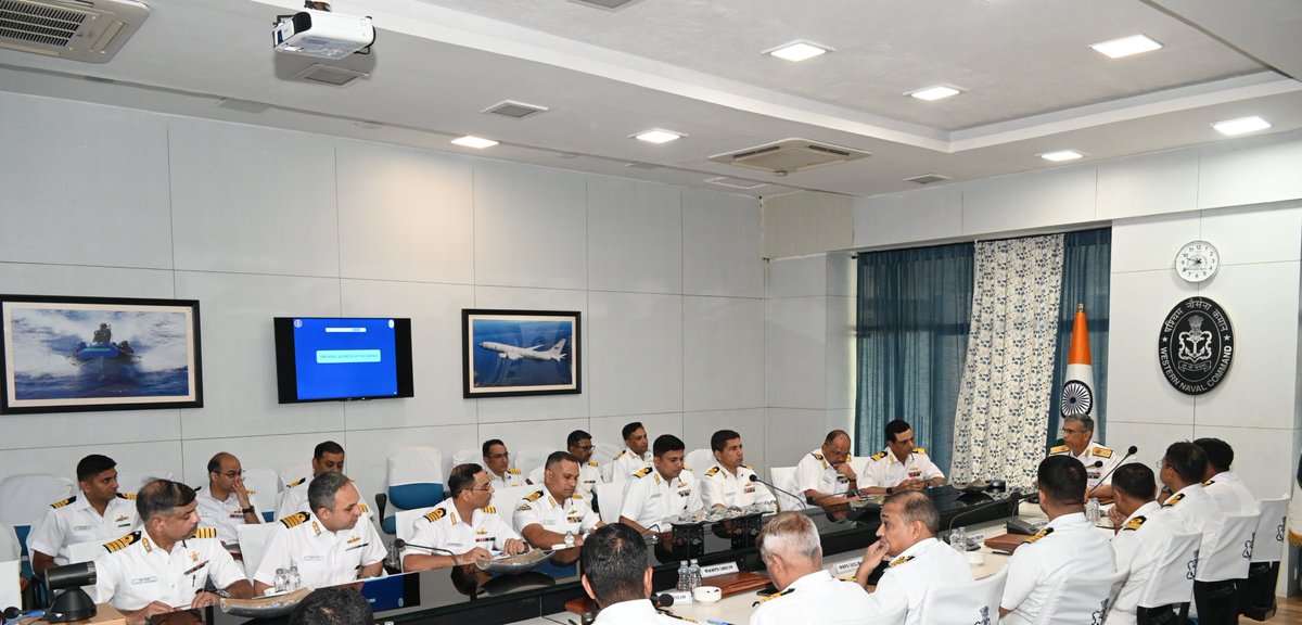 indiannavy's tweet photo. Maiden Naval Trials and Acceptance Authority - Warship Overseeing Team (NATAA - WOT) Conclave, conducted on #25Mar 26 at #WesternNavalCommand.
⬇️
https://t.co/MzXHEDp3uB