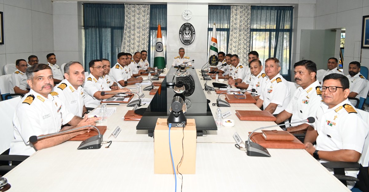indiannavy's tweet photo. Maiden Naval Trials and Acceptance Authority - Warship Overseeing Team (NATAA - WOT) Conclave, conducted on #25Mar 26 at #WesternNavalCommand.
⬇️
https://t.co/MzXHEDp3uB