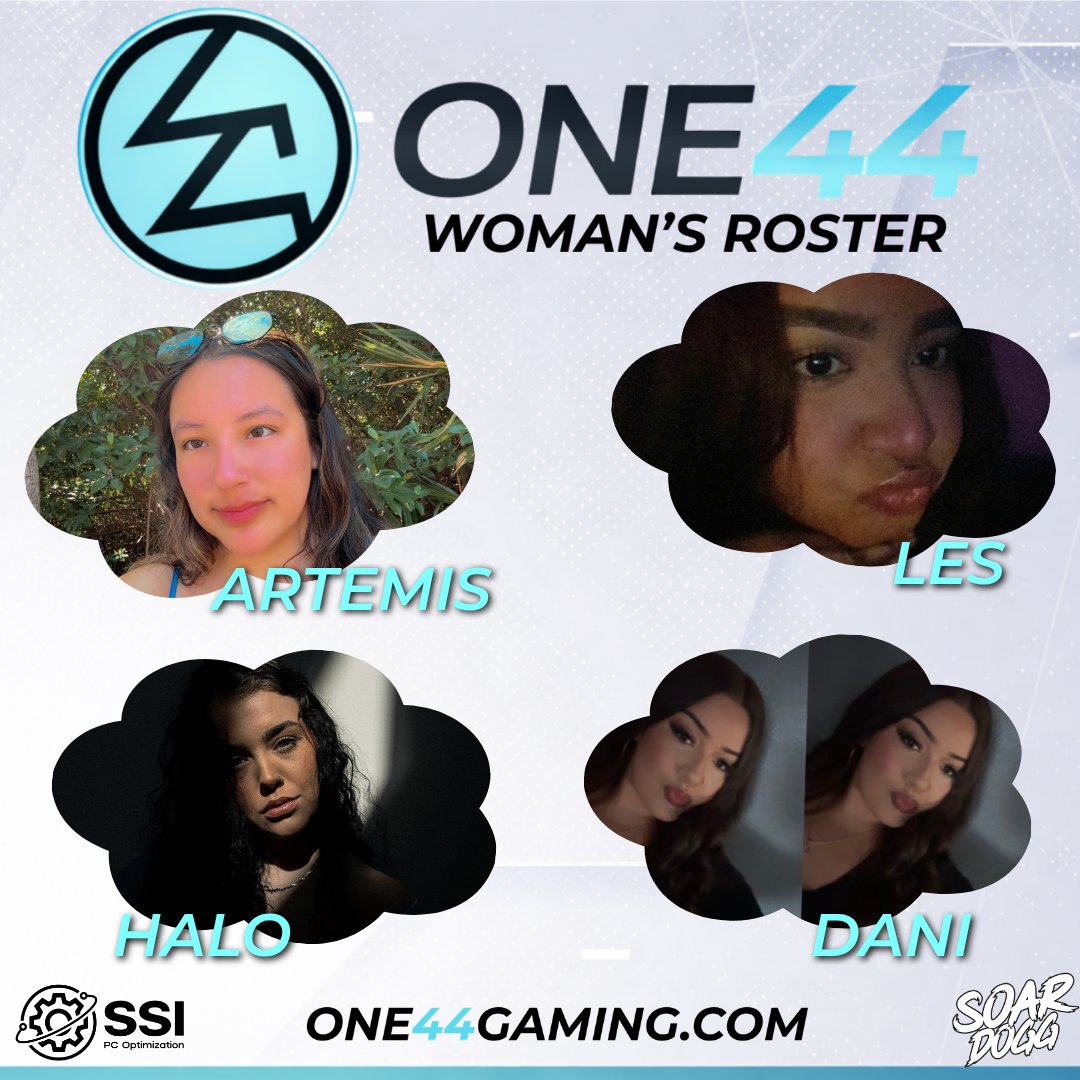 ONE44_Gaming's tweet photo. 🌩️A NEW TYPE OF STORM IS BREWING🌩️

Please Help Us Welcome These Lovely Ladies And Coach To The ONE44 Gaming Family!

☔ @artxmisXO
☔ @leslyszn
☔ @xHxAxLxOx
☔ @msslimeeherself
🧠 @jotimus_

We Look Forward To Watching These Ladies Bring The Storm To The Competition!
Show Them Some Love And Be On The Look Out For WatchParties Coming Soon!
@ssi_pc_opti @SoarDogg #IntoTheStorm #BlackOps7