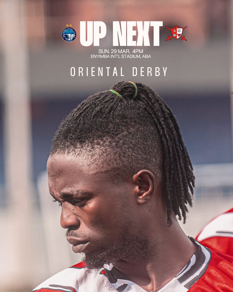 AbiaWarriors's tweet photo. Oriental derby with Enyimba on the plate this weekend 🔥
#ENYABI
#warriors ⚪
#abiawarriors https://t.co/bBmIRscP03