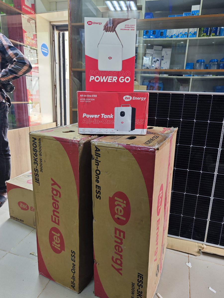 Val_Gadget's tweet photo. ITEL POWER SOLUTIONS for everyone 

1. ITEL Power Go ( mostly student)
100,000mAh • 130W Power Bank
(Powers laptops, phones, routers, speakers, etc.)
Price: ₦130,000

2. ITEL Power Tank ( mostly bachelor and remote workers)

500W / 1000Wh Portable Power Station
(Powers mini fridges, standing fans, laptops, bulbs, etc.)
Price: ₦365,000

3. ITEL All-in-One ESS ( home of 2-5 people business BEST OFFER)

3.6kW / 8kWh Energy Storage System
(Powers fridges, TVs, blenders, microwaves, washing machines and basic household appliances)
Price: ₦1,800,000

SOLAR PANELS
400W Solar Panel — ₦120,000
520W Solar Panel — ₦140,000
590W Solar Panel — ₦170,000