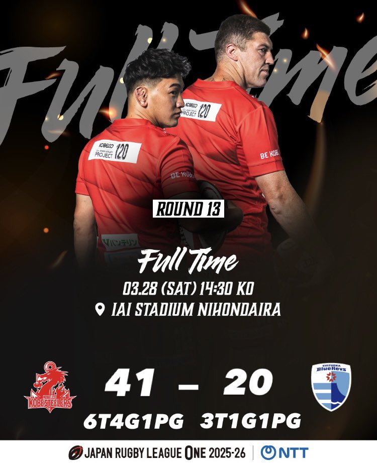 コベルコ神戸スティーラーズ🏉 tweet media