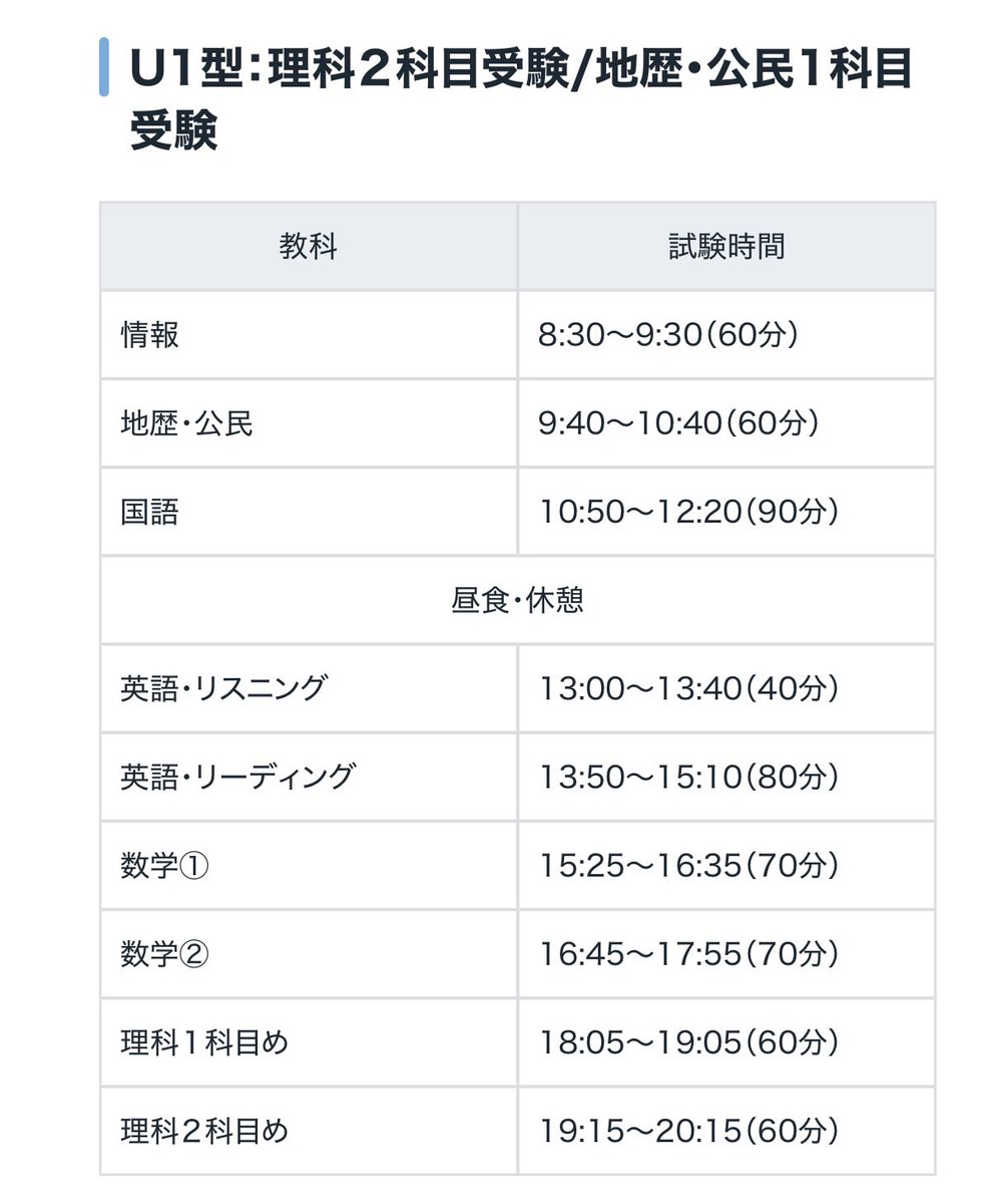 2026駿台共通テスト模試 今年も1日開催（8:30〜20:15）